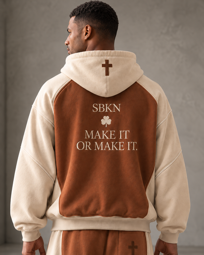 SBKN Hoodie | Mocha / Cream | back | AI concept render
